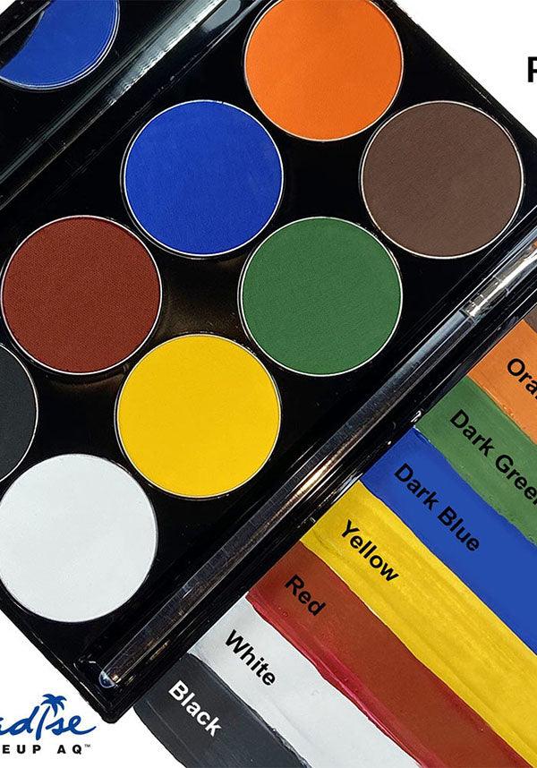Mehron Paradise Makeup AQ Basic Face and Body Painting Makeup Palette with 8 Colors
