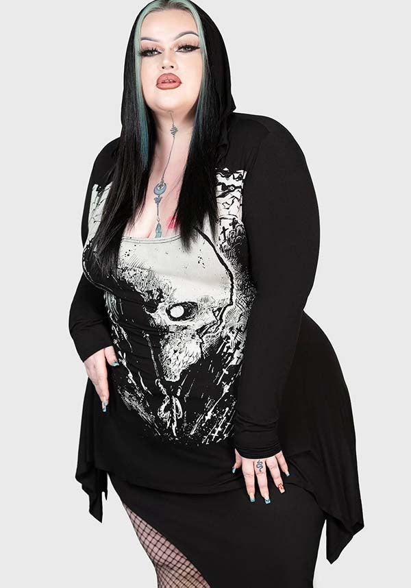 Lone Spirits Stylish Hooded TOP