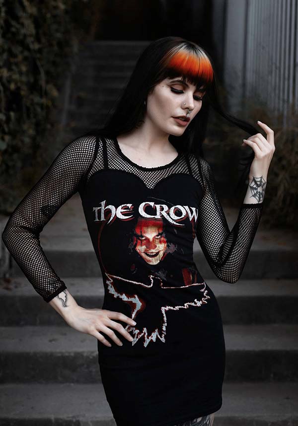 The Crow Inspired Fishnet Dress for Alternative Fashion Lovers