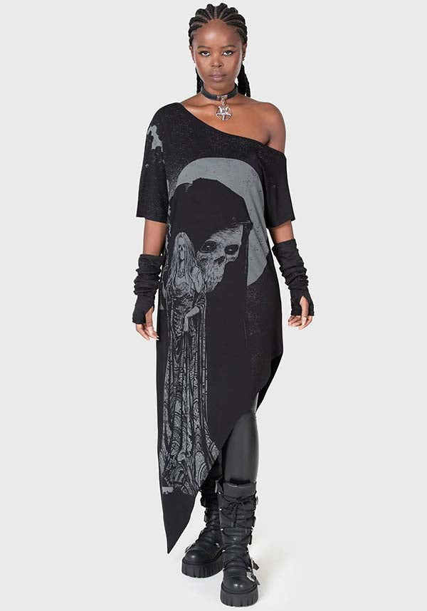 Lights Go Out Women's Midi Dress with Custom Graphic
