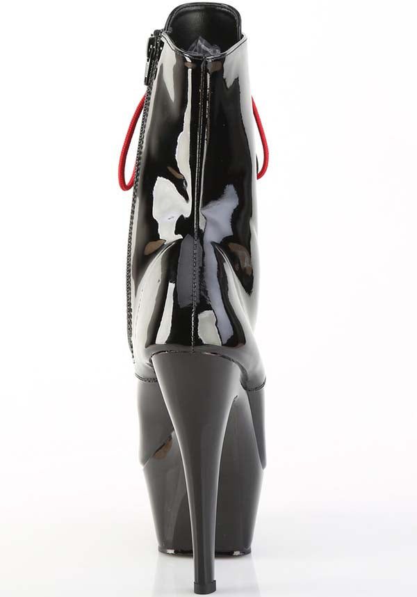 Pleaser Ankle Boots KISS - 1020 - 1 in Black Color [Pre - order Available]