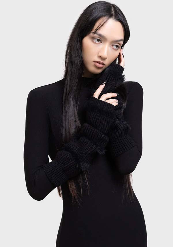 Striped Night Arm Warmers - Cozy and Stylish Knit Arm Accessories