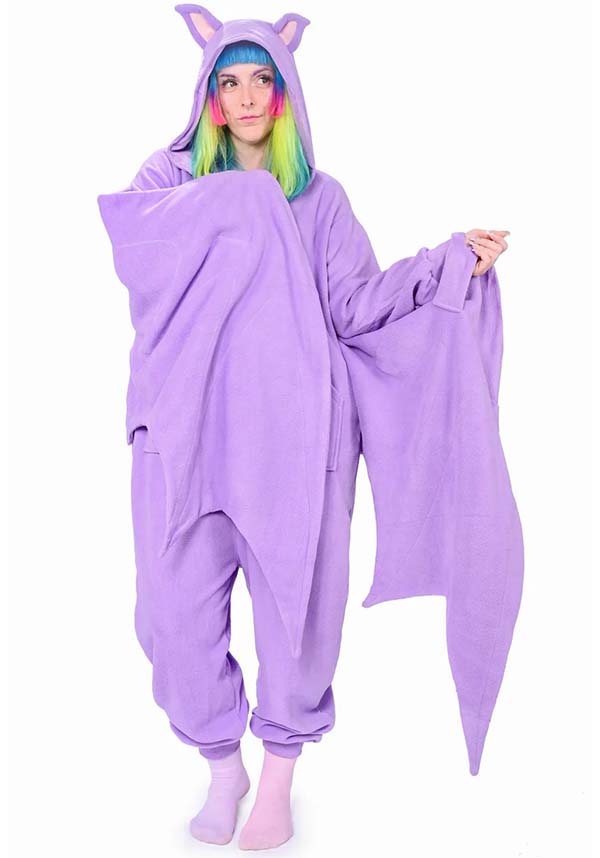 Adorable Taro-themed Fruit Bat Onesie for Fun Nights