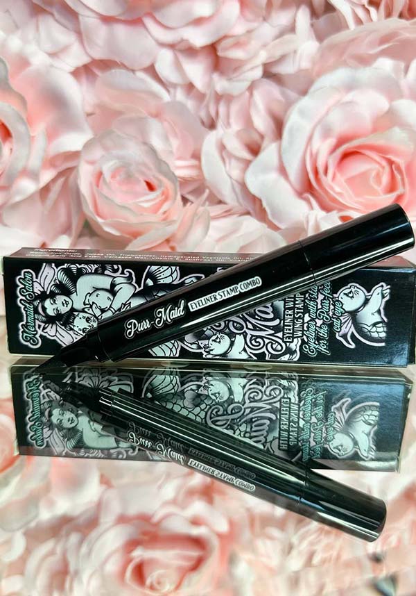 Purrmaid Black Eyeliner Stamp Duo - A Must - Have Makeup Product for Cat Eye Liner