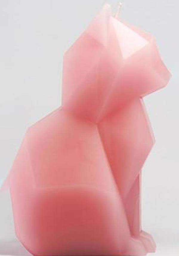 Pink Kisa Cat-Shaped Decorative Candle for Thoughtful Gifting