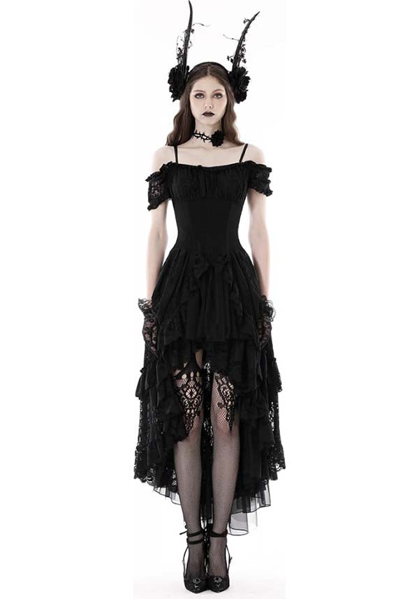 The Enchanting Fae Lace Dovetail Evening Dress