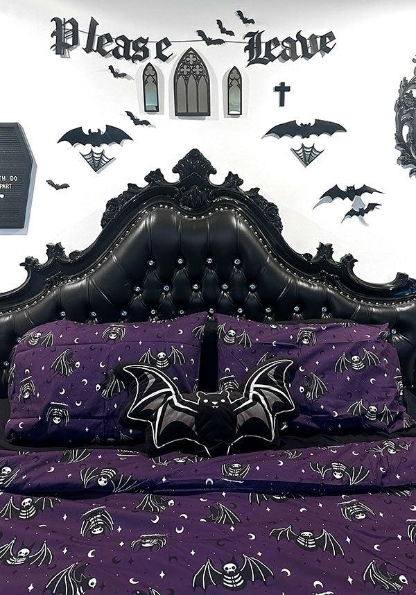 Batty Bones King-Size Quilt Set for Mystical Dreamers