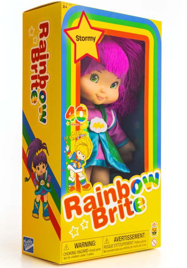 Rainbow Brite 12-Inch Collectible Stormy Doll for Kids and Collectors