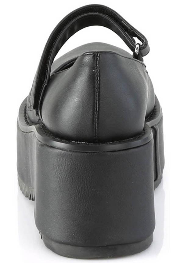 DOLLIE-01 Vegan Leather Platform Shoes in Black [PREORDER]