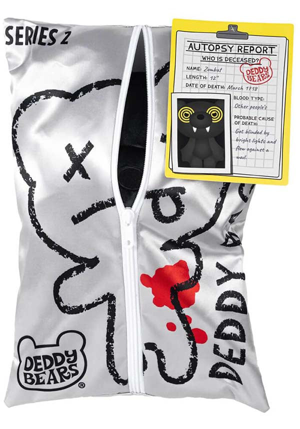 Zombat Deddy Bear Body Bag Plush Toy - Ideal Collectible for Tweens and Horror Enthusiasts