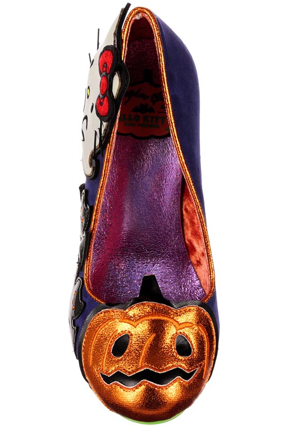 Pretty Purple Pumpkin Design Hello Kitty High Heel Shoes | HEELS*