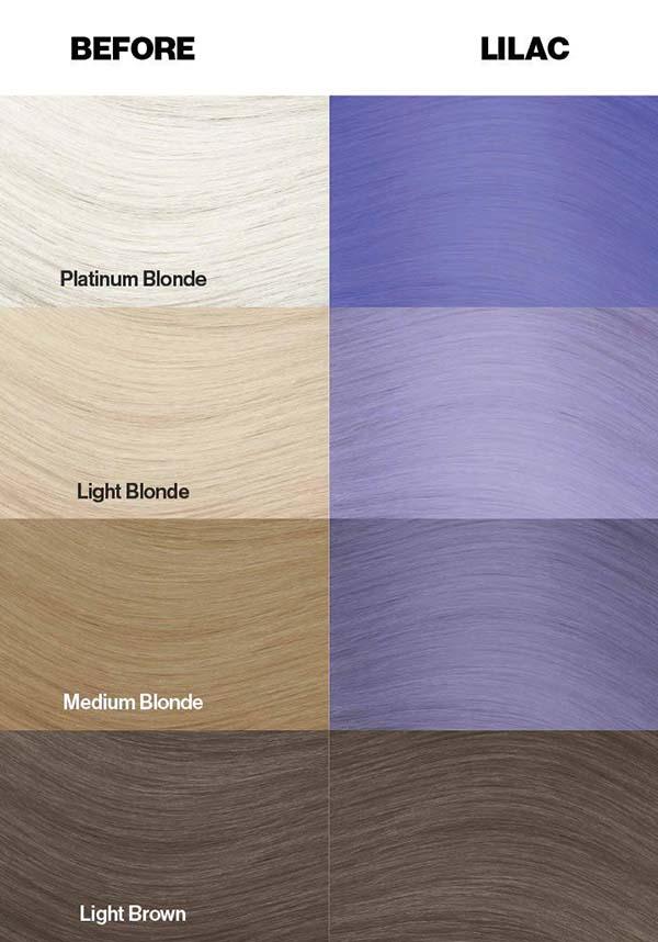 Crazy Colour Semi - permanent Lilac Hair Dye for Pale to Platinum Blonde