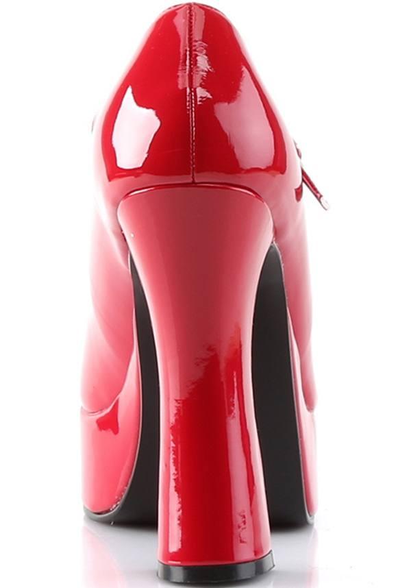 Red Patent Dolly-50 Platform Heels - Preorder