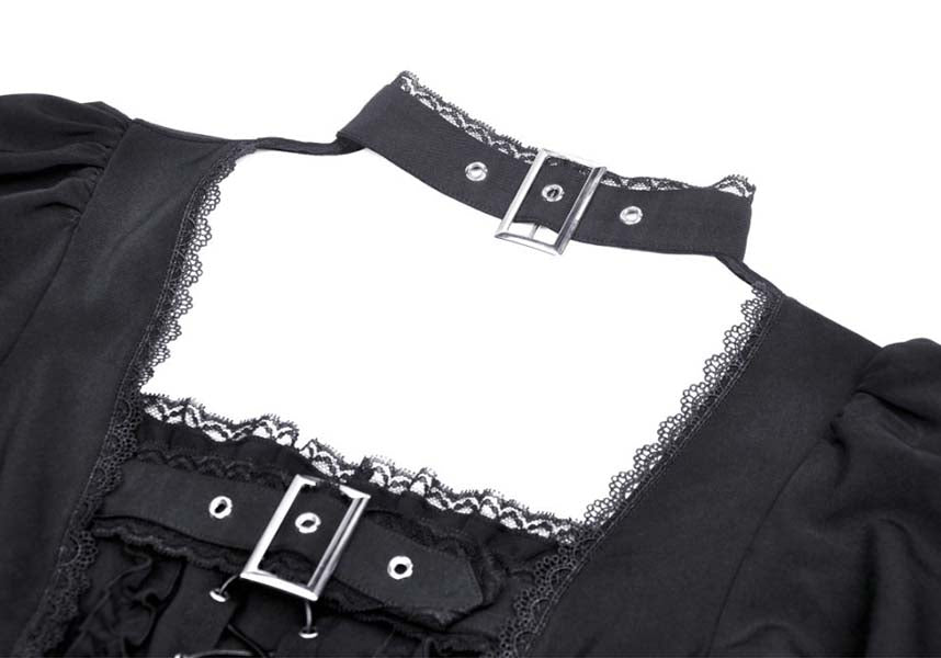 Dark in Love Baby Bat Lace-up Ethereal Women's Dress