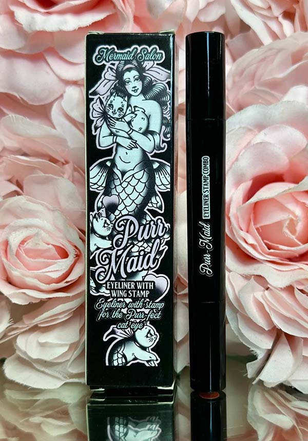 Red Purrmaid Eyeliner Stamp: Ideal for Various Makeup Styles