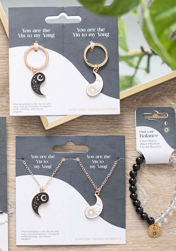 Best Friends Yin Yang Symbolic Keyring Set for Celebration