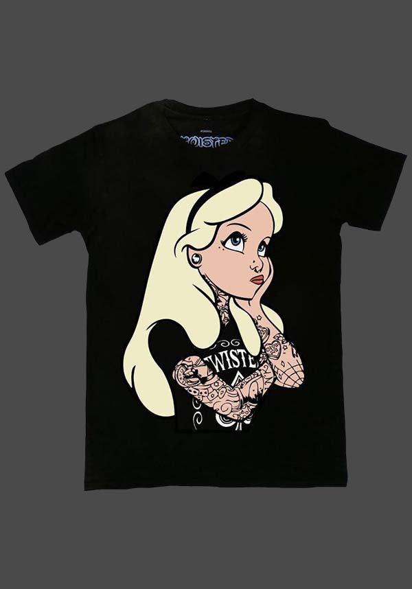 Alice In Wonderland Tattoo Themed Classic Unisex T - SHIRT for All Seasons