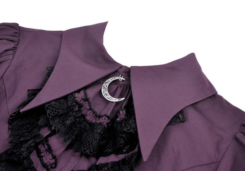 Purple Apothecary Top - Ideal for Dark Academia Office Look