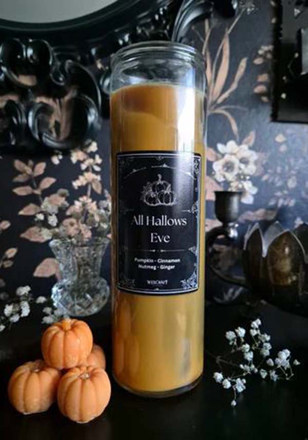 All Hallows Eve Halloween Decorative Prayer Candle
