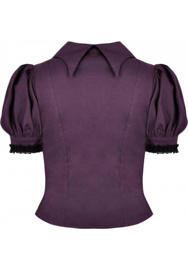 Purple Apothecary Top - Ideal for Dark Academia Office Look