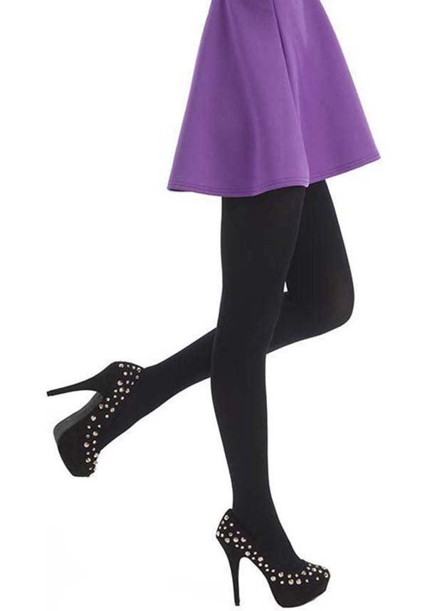 High - Quality 80 Denier Black Opaque Tights for Women