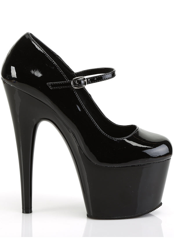 ADORE-787 Platform Heels in Black Patent Finish - Preorder Now