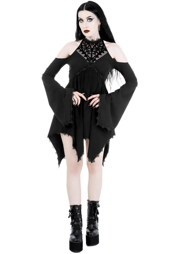 Restyle's Enchanting Gothic Adolere Mini Dress for Dark Romance Lovers