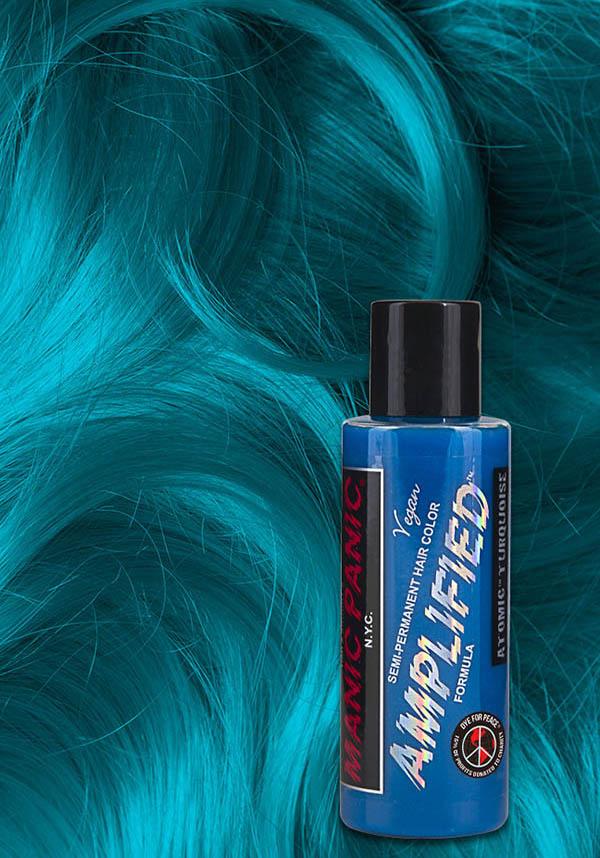 Amplified Atomic Turquoise - Bright Neon Aqua Blue Hair Dye