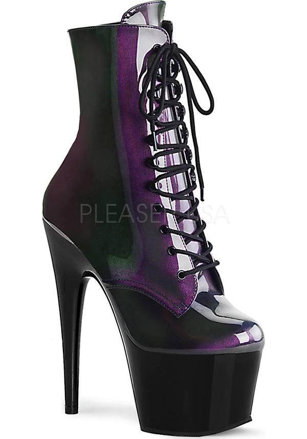 ADORE-1020SHG Platform Boots [Preorder] - Purple, Olive & Black