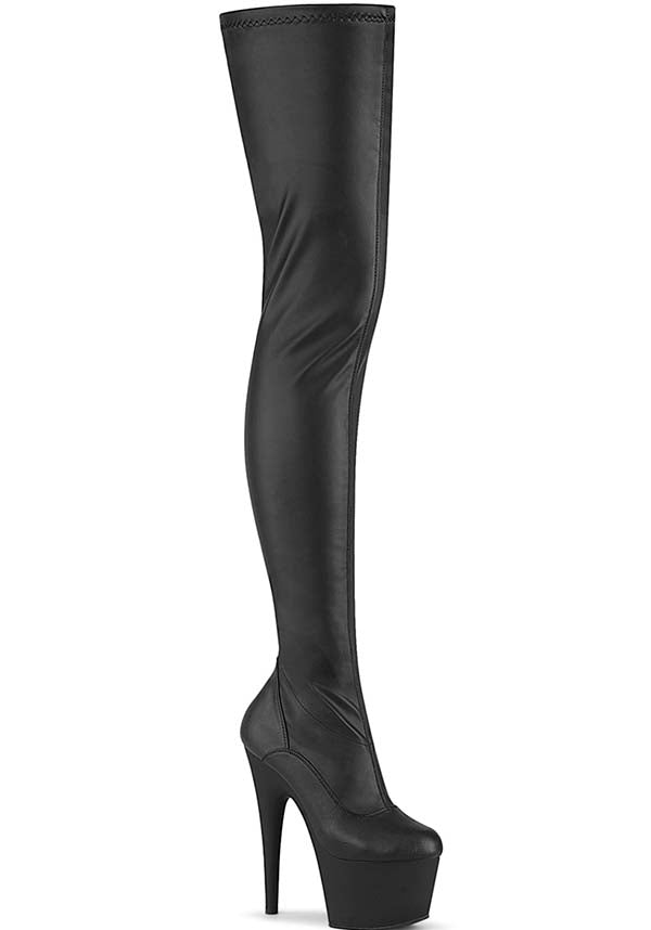 ADORE-4000 Black Stretch Crotch Boots - Preorder Exclusive