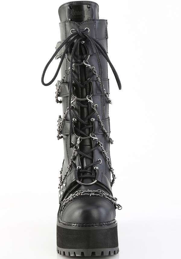 Black Assault-117 Platform Boots | Preorder