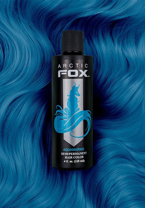 Arctic Fox Semi - Permanent Aquamarine Hair Colour, 118ml Bottle