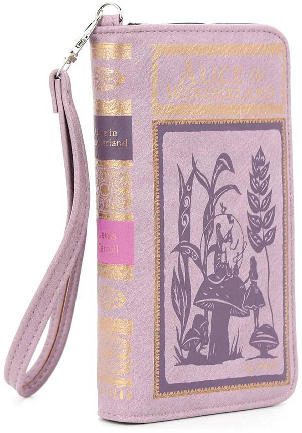 Vinyl Alice in Wonderland Themed Book-Style Wallet