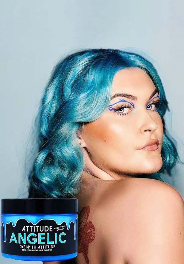 Angelic Pastel Blue Semi - Permanent Hair Colour for DIY Hair Dyeing