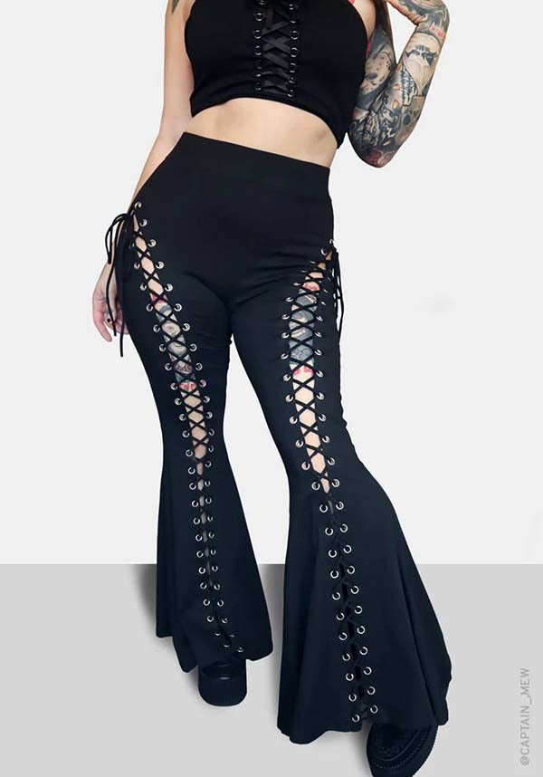 Alice Lace Up Style Women's Flare Pants - The Ultimate Comfort and Versatility