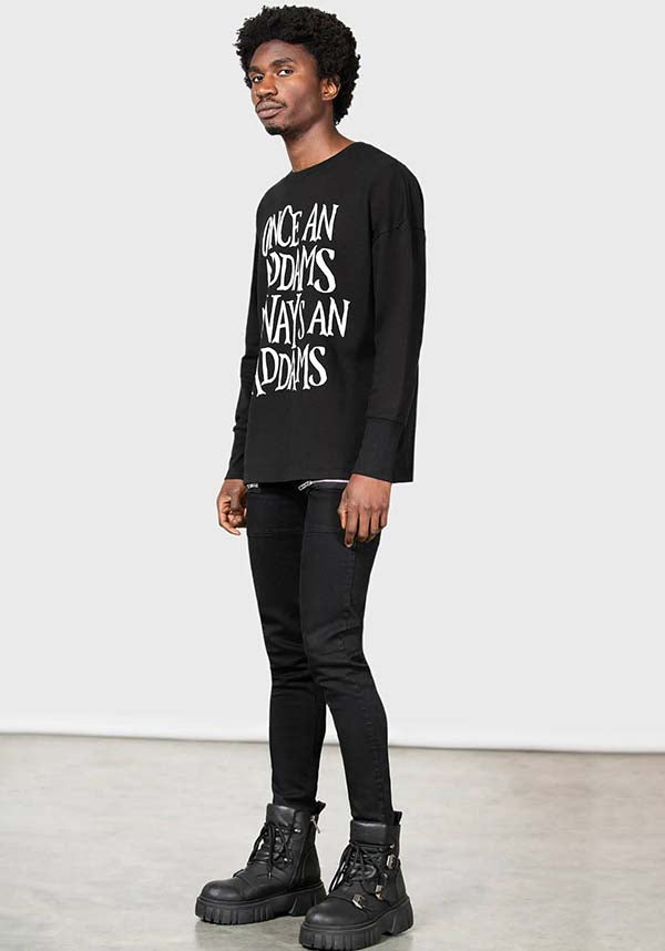 Officially Licensed Wednesday Addams Soft Stretch Sweatshirt with Custom Graphics