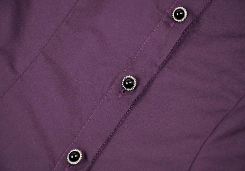 Purple Apothecary Top - Ideal for Dark Academia Office Look
