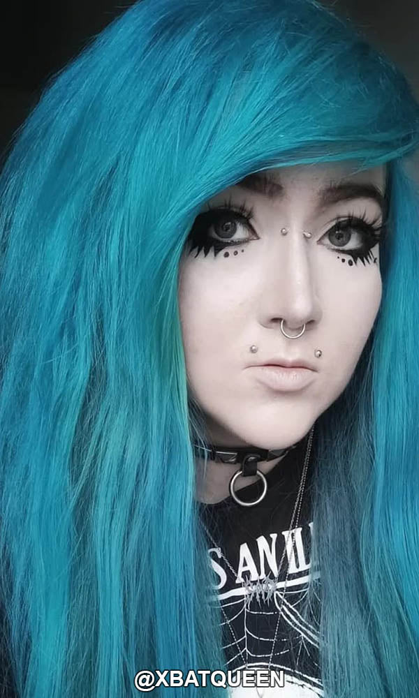 Amelia Aqua Blue Semi - Permanent Hair Colour for Stunning Aquamarine Locks