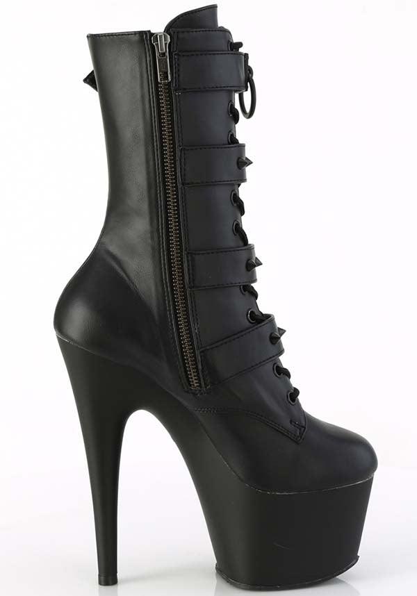 ADORE-1046 Black Vegan Platform Ankle Boots for Women [Pre-Order]