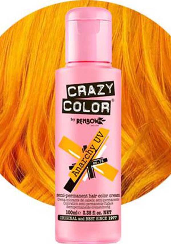 Anarchy UV Semi - permanent Vibrant Orange Hair Colour for Bold Look