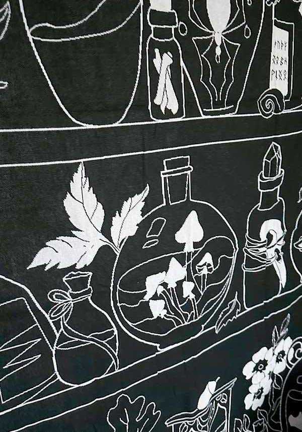 Apothecary Themed Woven Wall Tapestry by Beserk Crypt