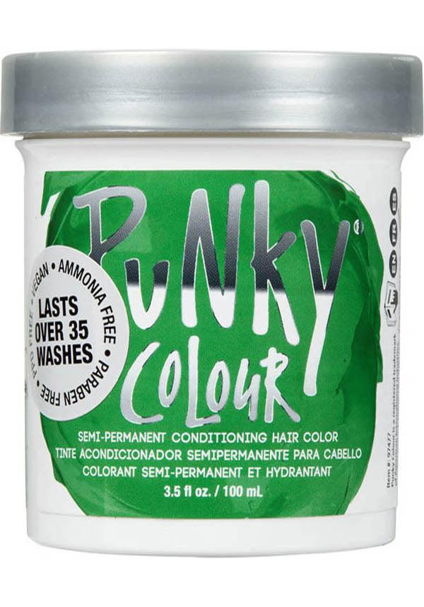Punky Semi-Permanent Apple Green Hair Colour - Vegan & Long-Lasting
