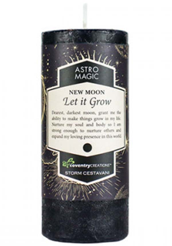 Astro Magic New Moon Let It Grow Ritual Candle for Harnessing Cosmic Energy