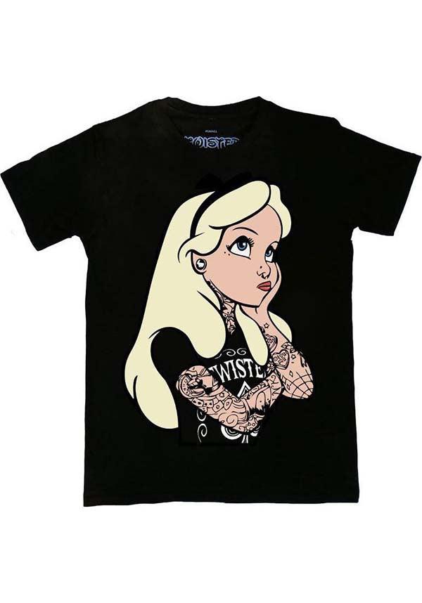 Alice In Wonderland Tattoo Themed Classic Unisex T - SHIRT for All Seasons