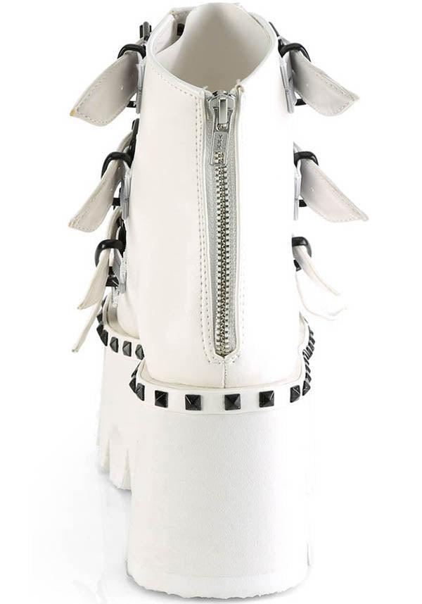 PREORDER! ASHES-70 White Platform Sandals with Studded Design