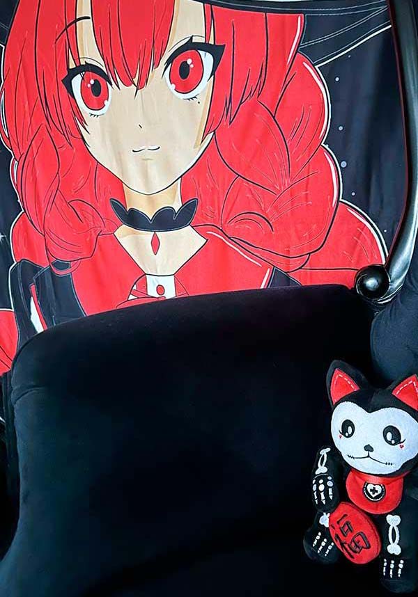 Red Academia Witch Tapestry - A Mystical Wall Decor Piece