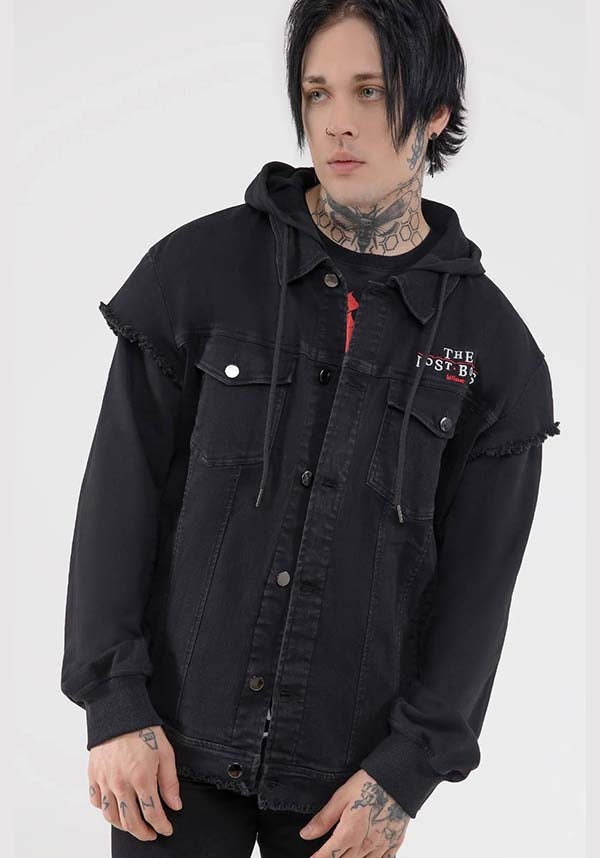 All The Vampires Licensed Lost Boys Denim Shacket Jacket