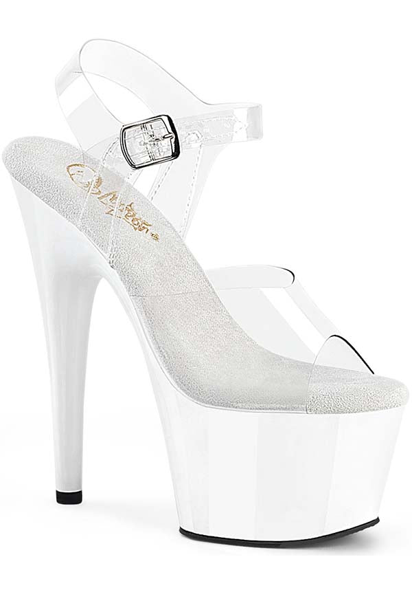 ADORE-708 White Platform Heels for Women - Pre-Order Available