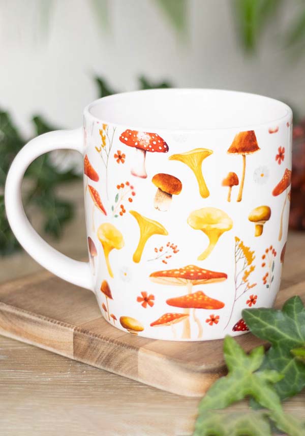 All Over Toadstool Patterned Ceramic Mug for Tea or Coffee