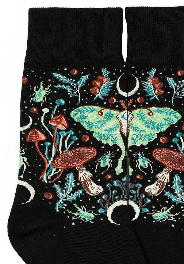 Autumnal Equinox High - quality Jacquard Botanical Socks